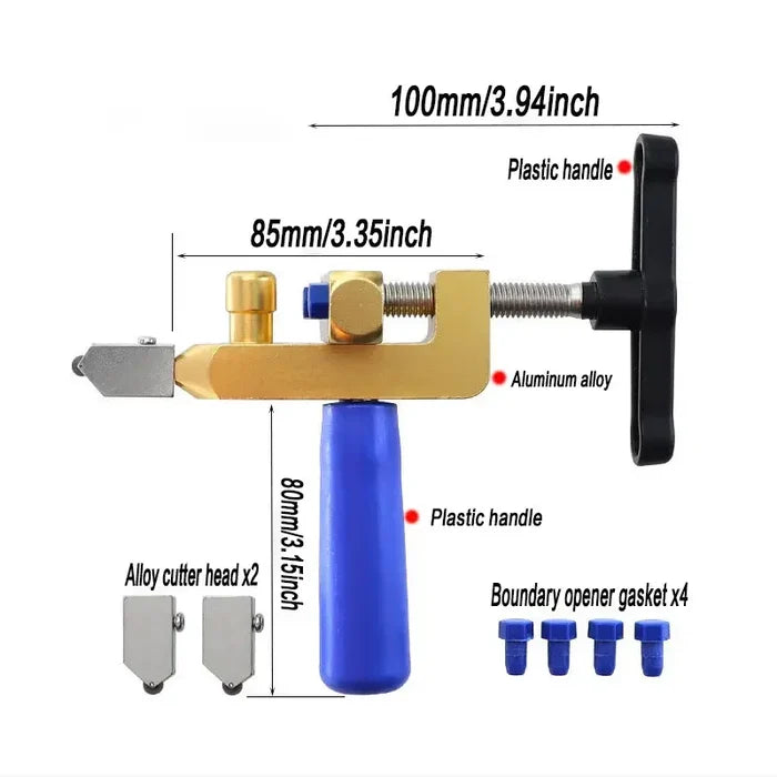 Professional 2-in-1 Ceramic & Glass Tile Cutter