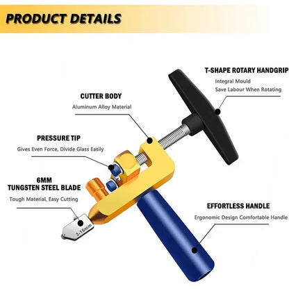 Professional 2-in-1 Ceramic & Glass Tile Cutter